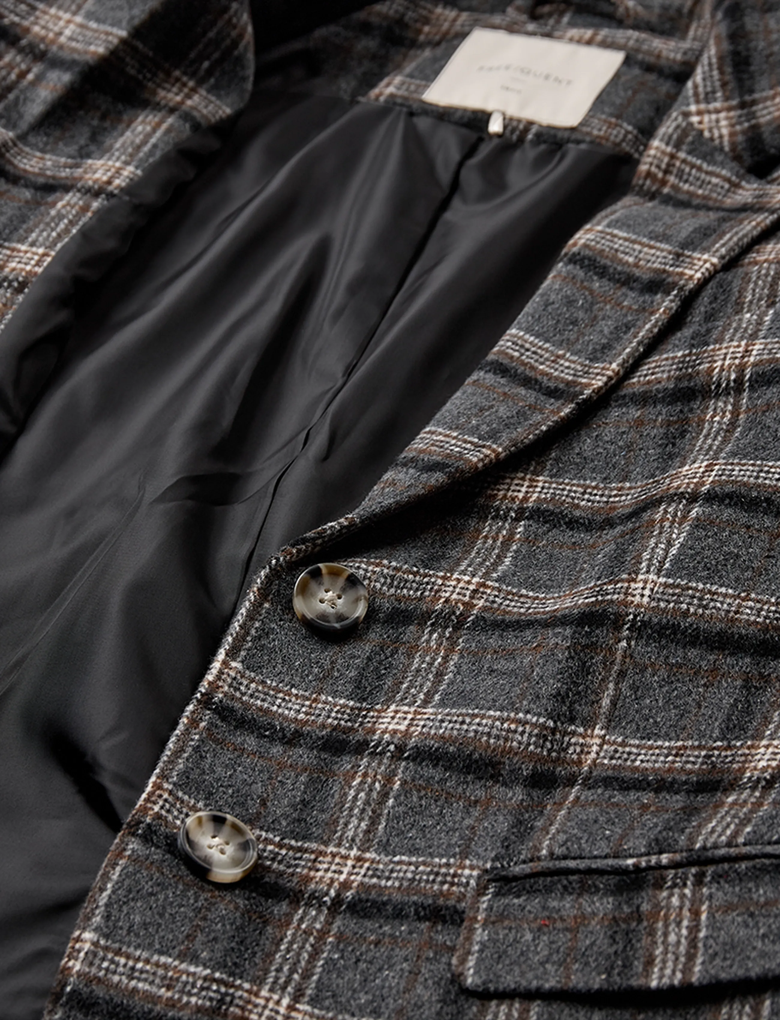 FREE/QUENT - FQZANGO-JACKET - single breasted blazers - medium grey mel. w. black - 4