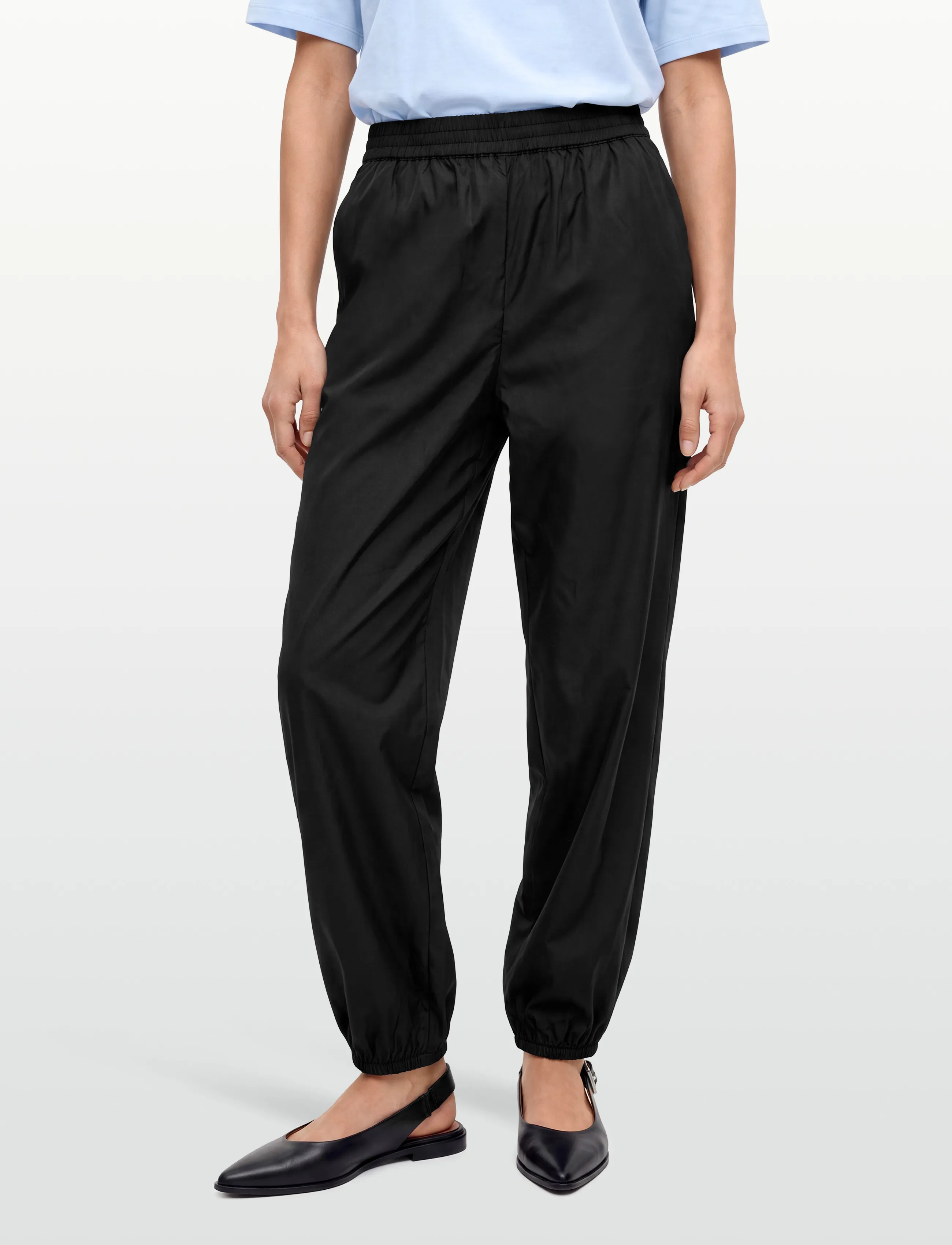 FREE/QUENT - FQBREEZE-PANTS - pantalon barrel - black - 3