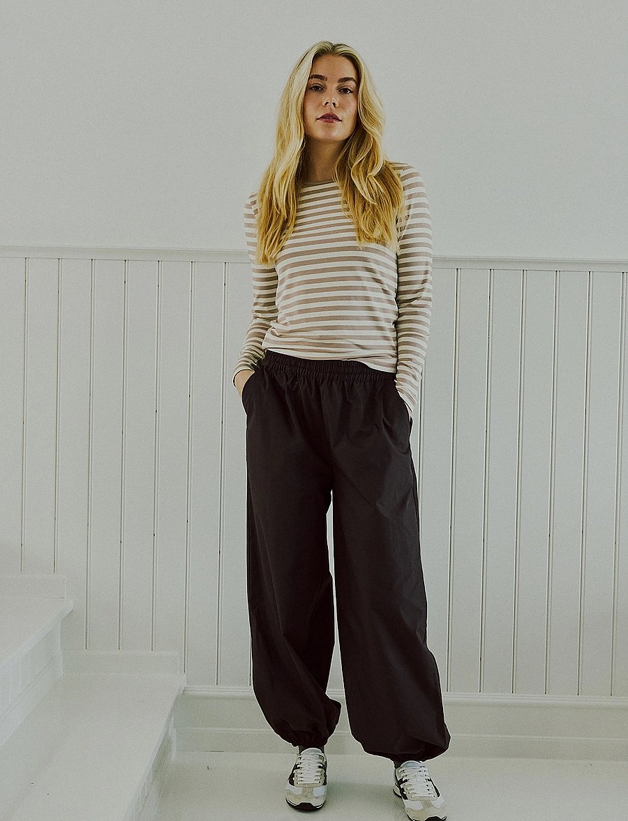 FREE/QUENT - FQBREEZE-PANTS - barrelbyxor - coffee bean - 0
