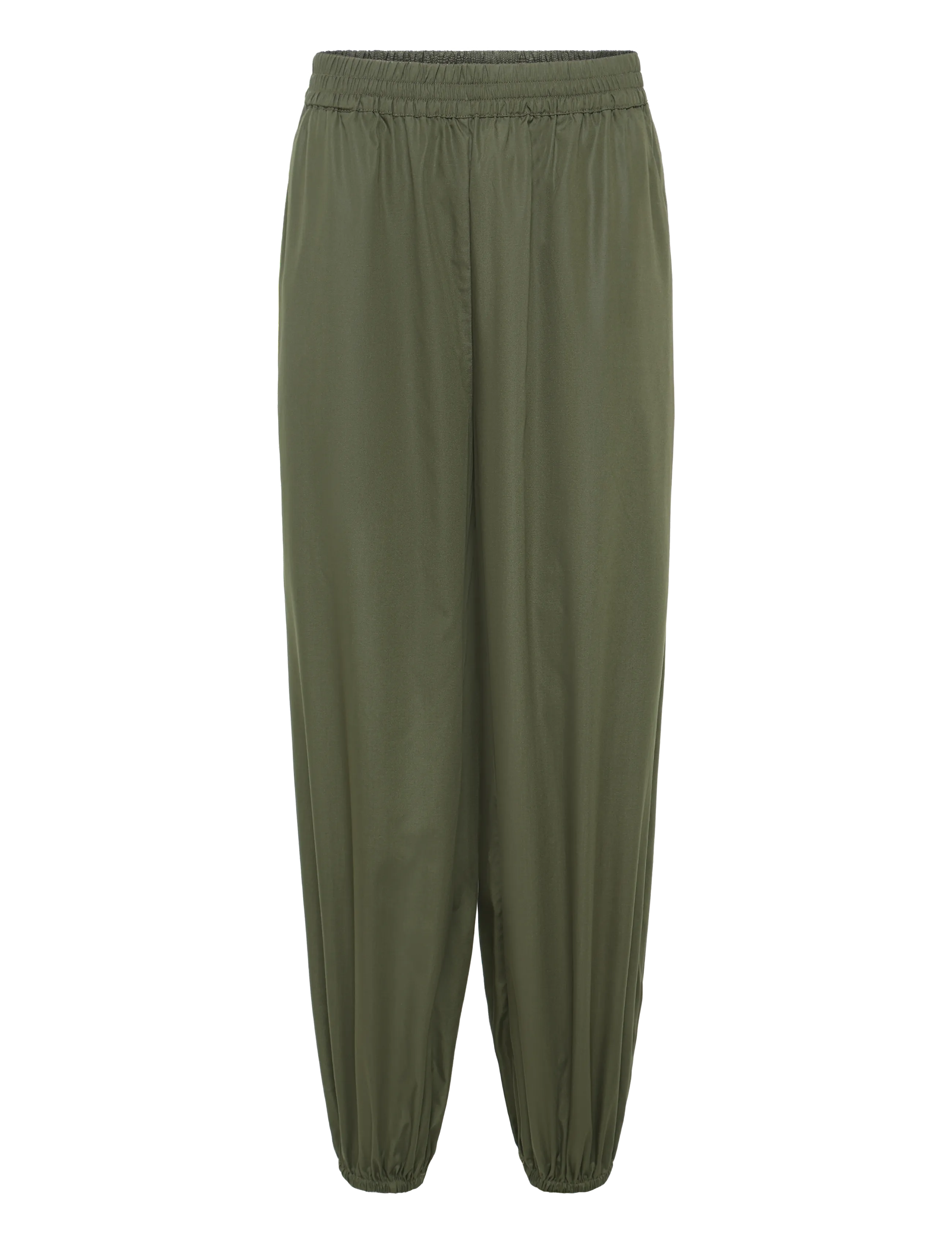FREE/QUENT - FQBREEZE-PANTS - hosen mit geradem bein - olive night - 1