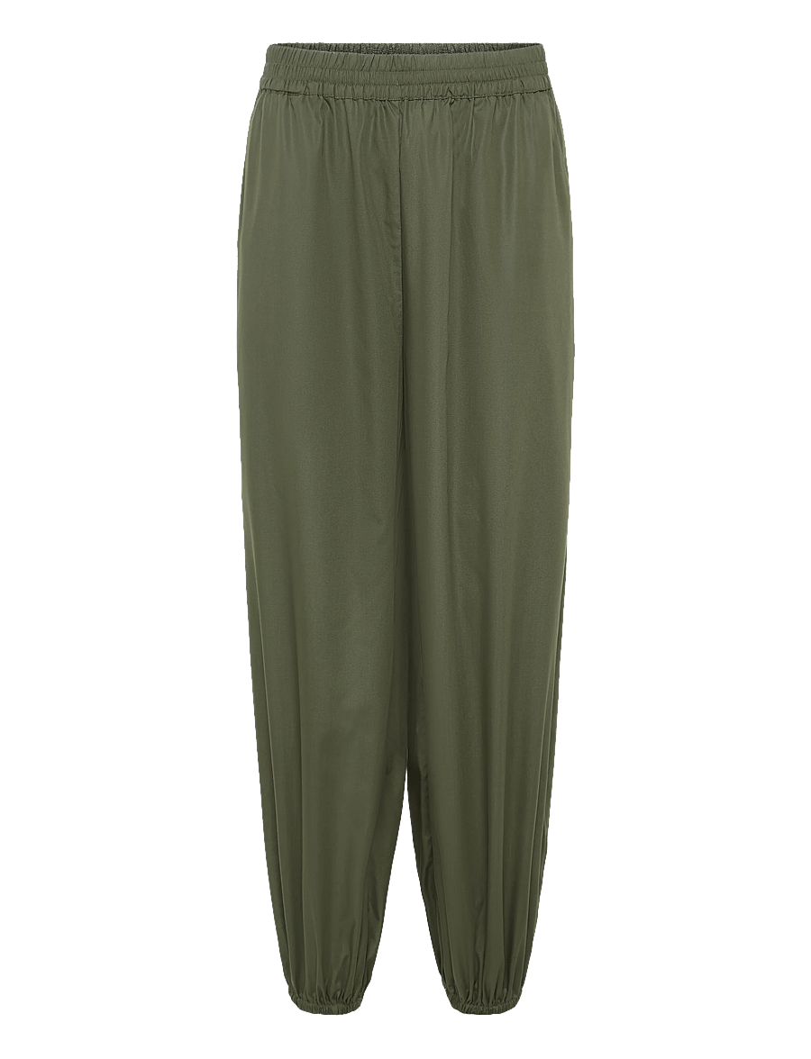 FREE/QUENT - FQBREEZE-PANTS - hosen mit geradem bein - olive night - 1