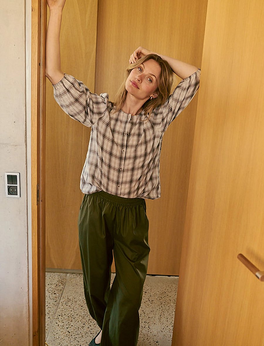FREE/QUENT - FQBREEZE-PANTS - hosen mit geradem bein - olive night - 3