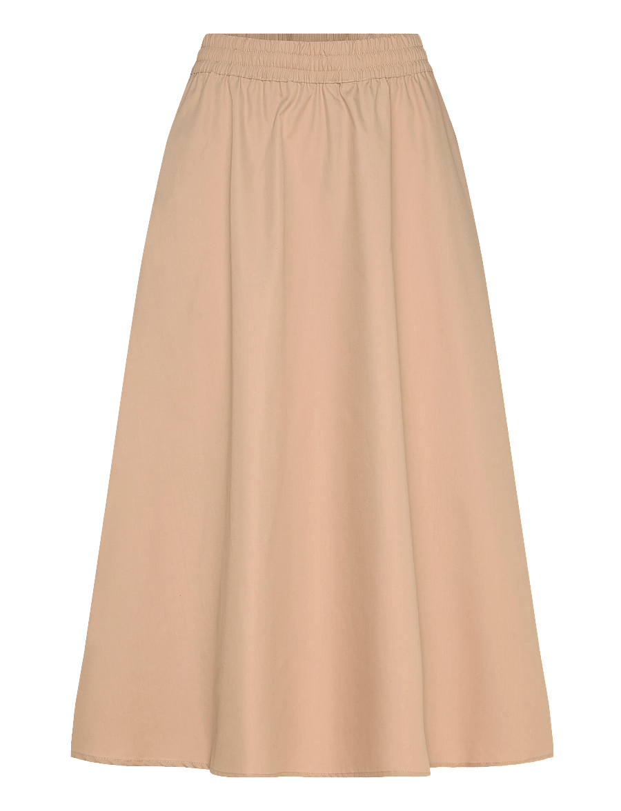 FREE/QUENT - FQBREEZE-SKIRT - midi-röcke - silver mink - 1