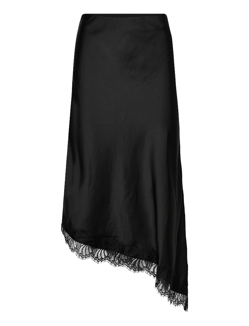 FREE/QUENT - FQDOVA-SKIRT - midi-röcke - black w. black - 0