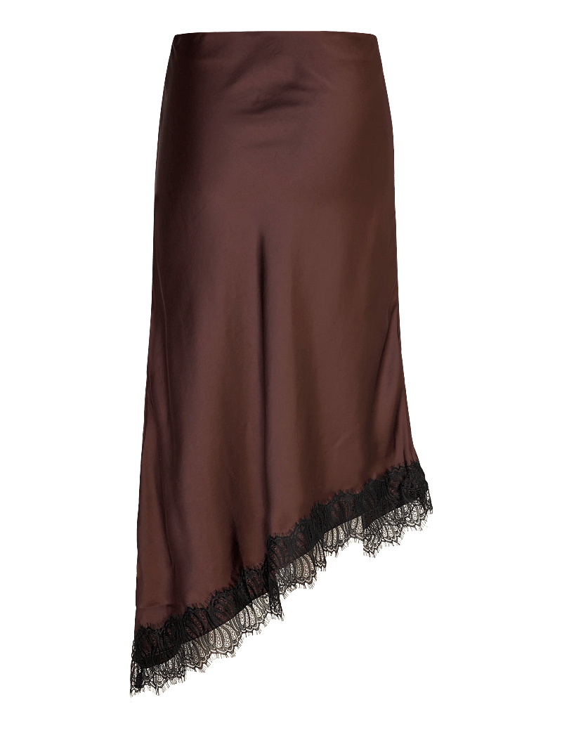 FREE/QUENT - FQDOVA-SKIRT - midi nederdele - coffee bean w. black - 2
