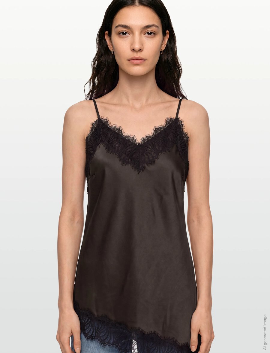 FREE/QUENT - FQDOVA-TOP - varrukateta topid - coffee bean w. black - 4