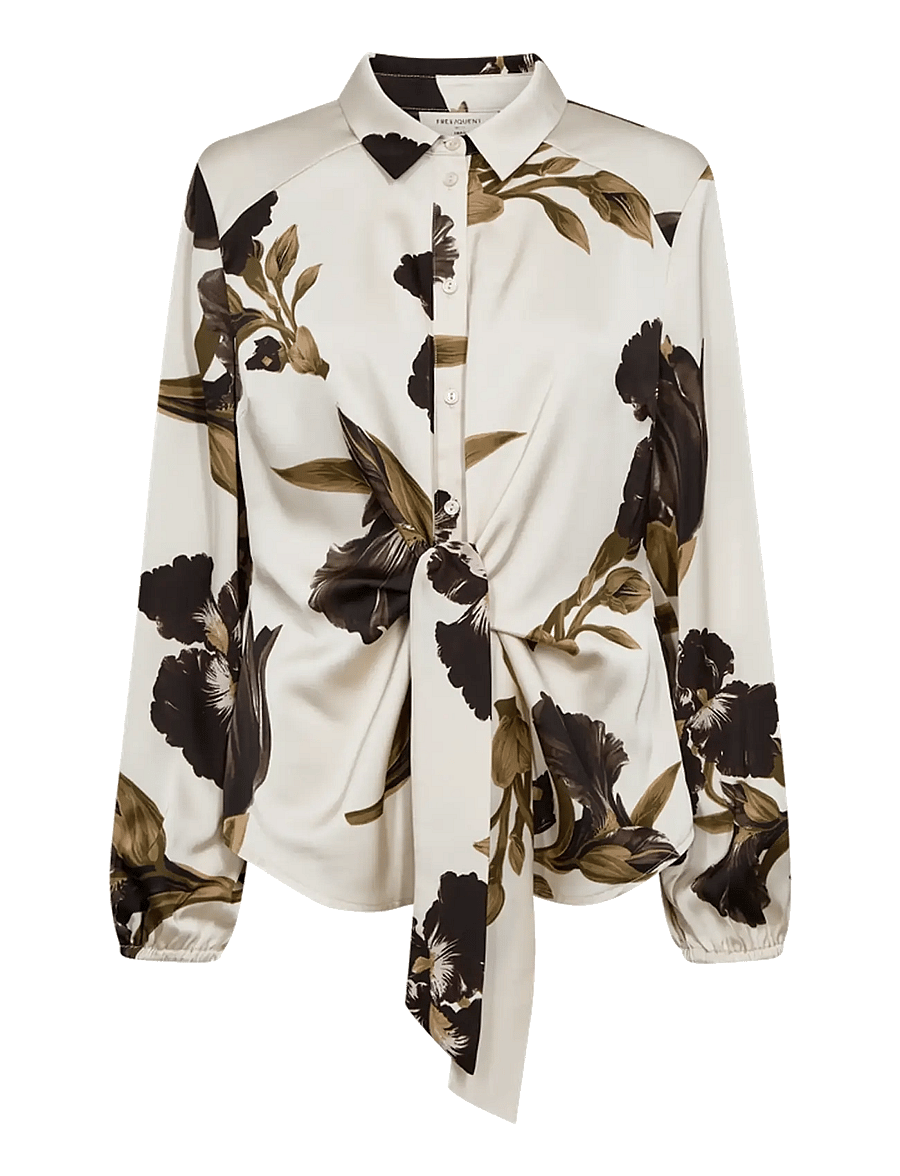 FREE/QUENT - FQZILA-BLOUSE - langærmede bluser - moonbeam w. mole - 0