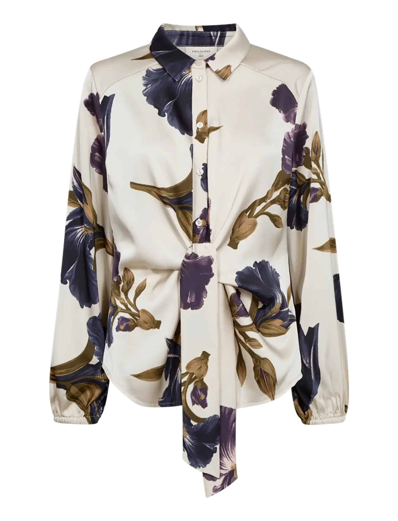FREE/QUENT FQZILA-BLOUSE - Blusar - MOONBEAM W. NIGHTSHADE / cream
