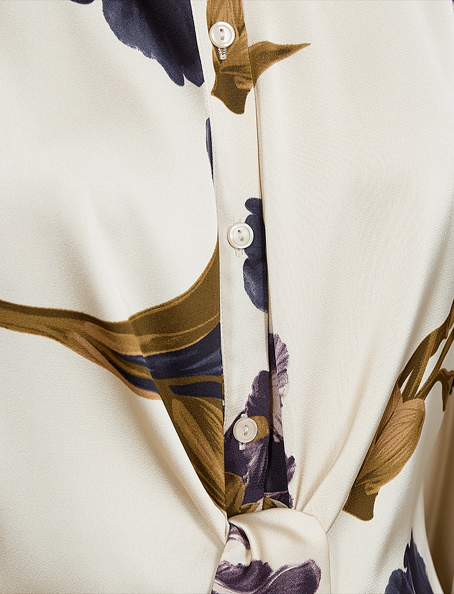FREE/QUENT - FQZILA-BLOUSE - långärmade blusar - moonbeam w. nightshade - 2