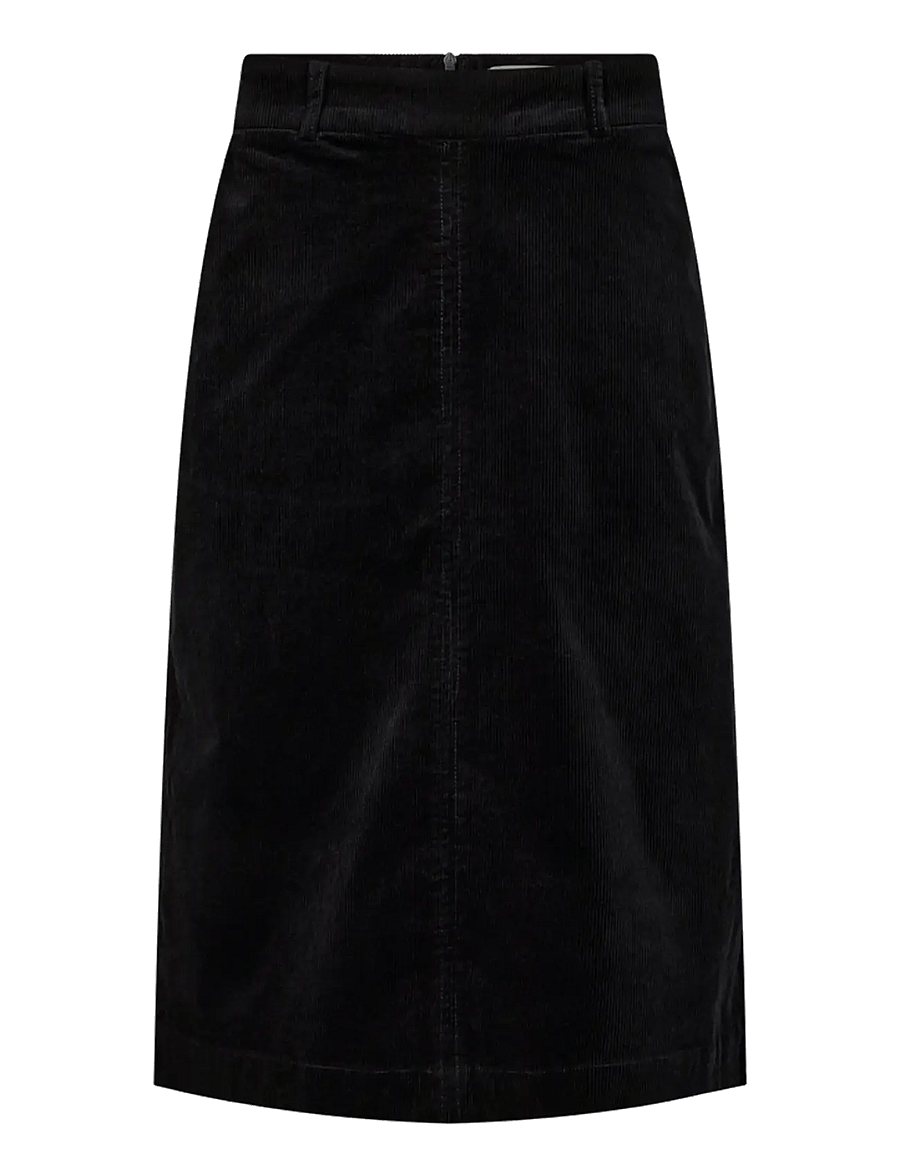 FREE/QUENT - FQCORDY-SKIRT - midi-röcke - black - 0
