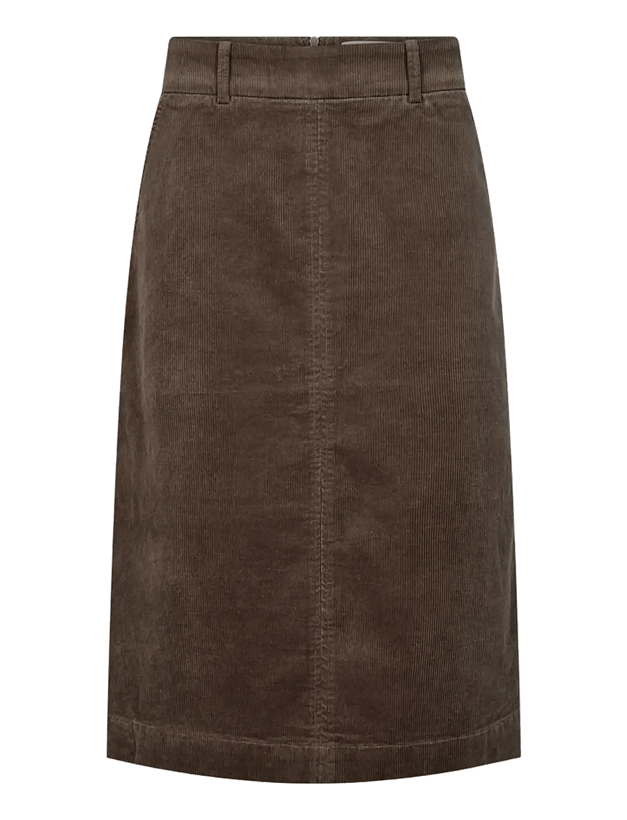 FREE/QUENT - FQCORDY-SKIRT - midi-röcke - morel - 1