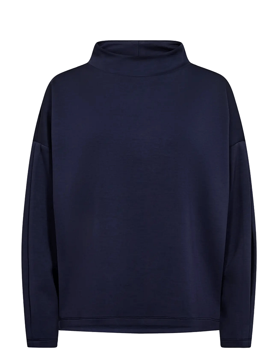 FREE/QUENT - FQBRODY-TEE - sweatshirts - navy blazer - 0