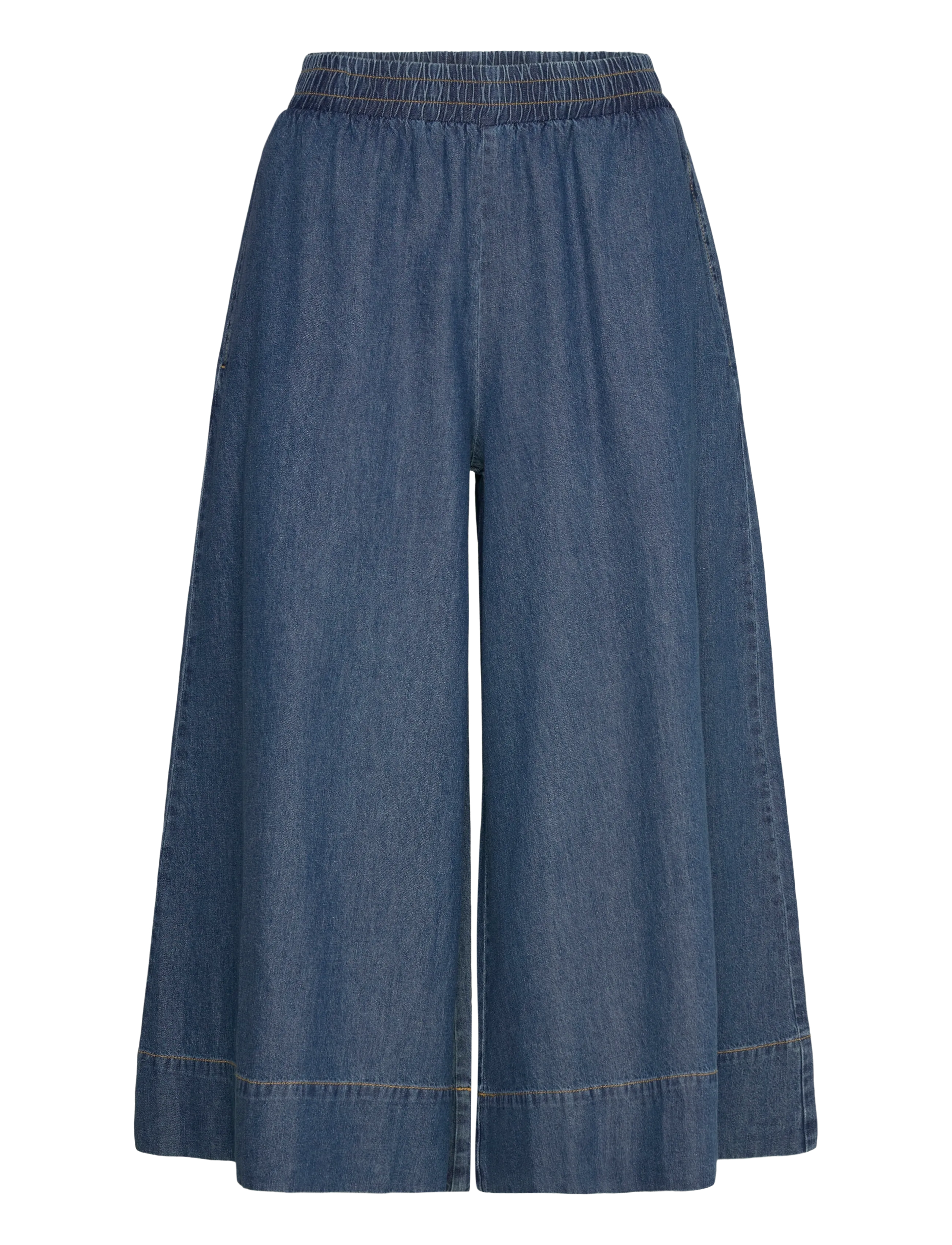 FREE/QUENT FQLISEA-PANTS - Gaver til fars dag - MEDIUM BLUE DENIM / blue