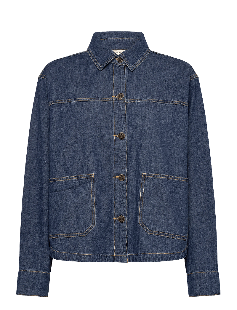 FREE/QUENT - FQLISEA-JACKET - forårsjakker - medium blue denim - 1