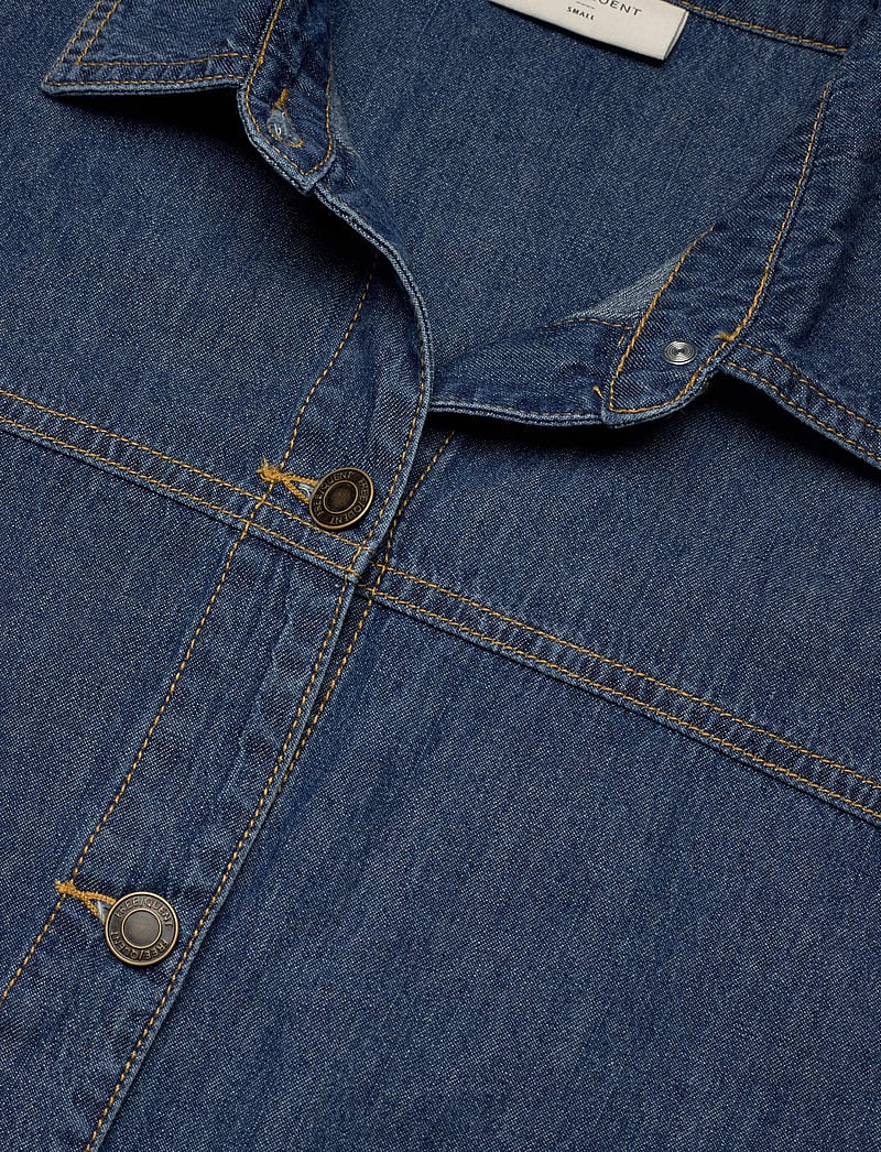 FREE/QUENT - FQLISEA-JACKET - forårsjakker - medium blue denim - 4