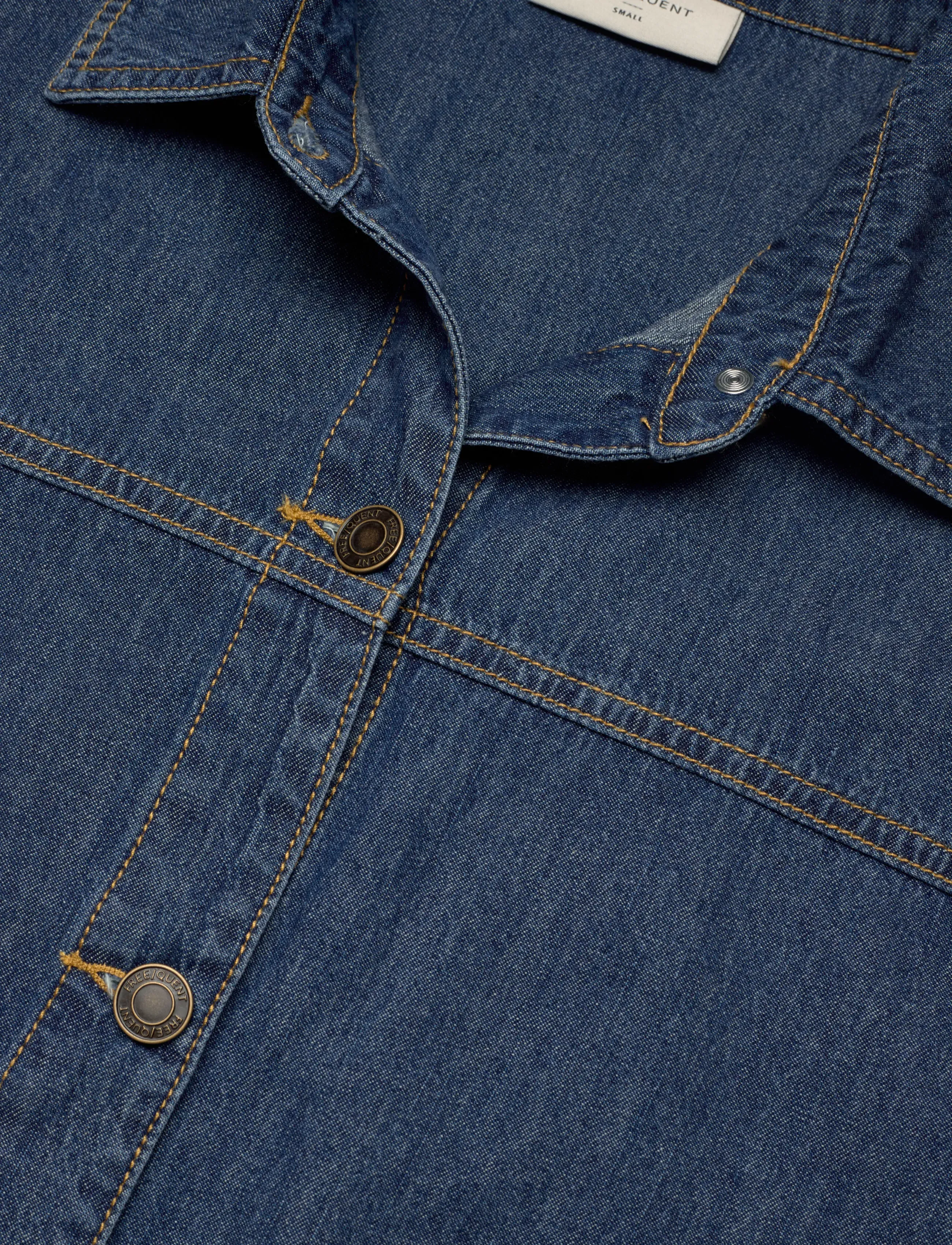 FREE/QUENT - FQLISEA-JACKET - outerwear - medium blue denim - 4
