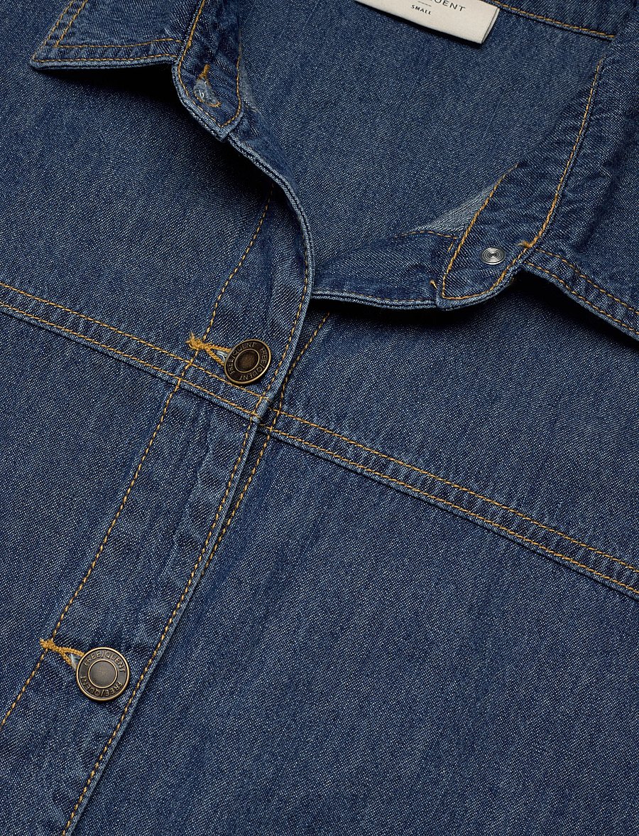 FREE/QUENT - FQLISEA-JACKET - frühlingsjacken - medium blue denim - 4