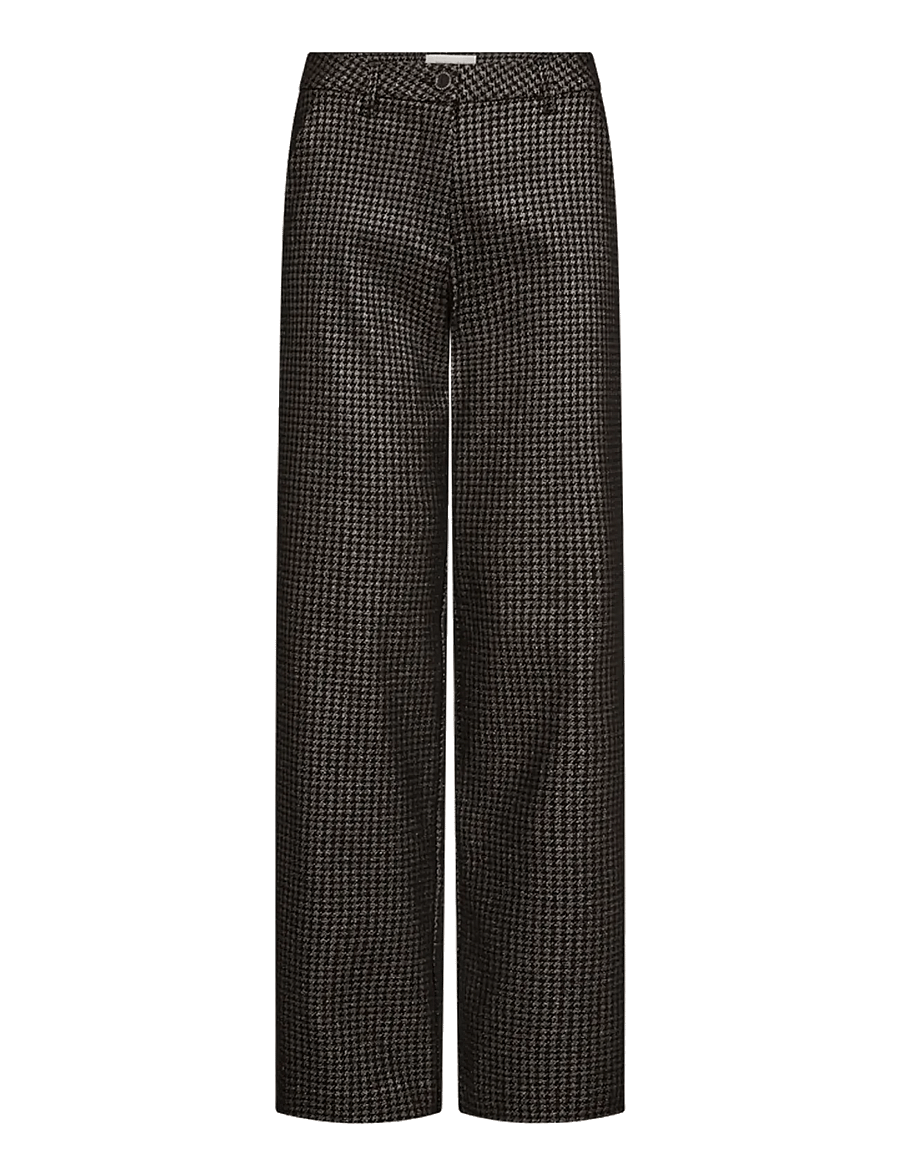 FREE/QUENT - FQREXY-PANTS - hosen mit weitem bein - black w. gold - 0