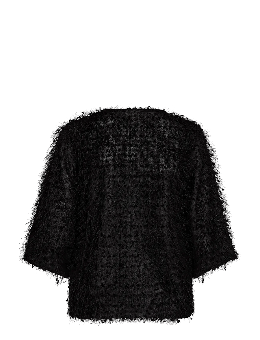 FREE/QUENT - FQFLONELLA-BLOUSE - blusen mit dreiviertelärmel - black - 1