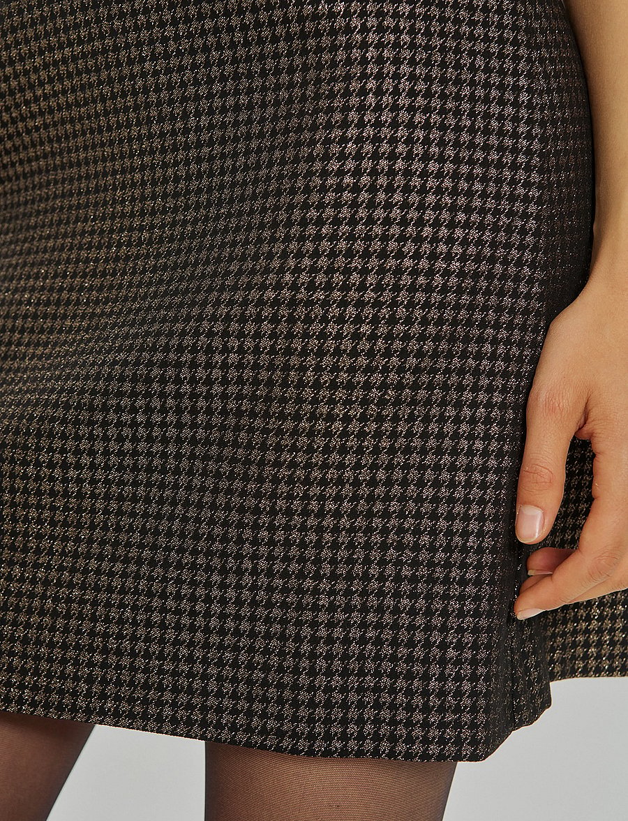 FREE/QUENT - FQREXY-SKIRT - korte nederdele - black w. gold - 3