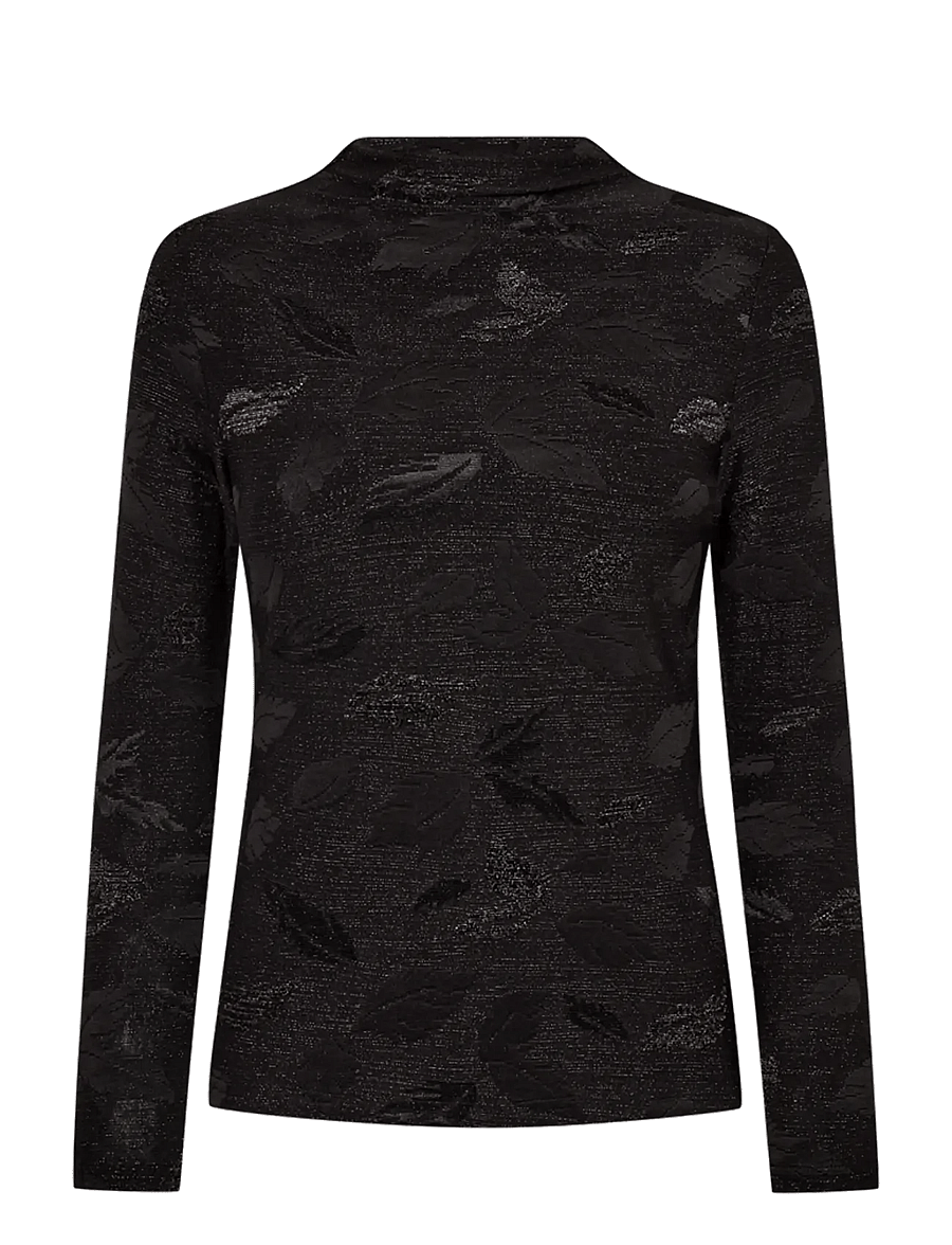 FREE/QUENT - FQISKO-TEE - langärmlige tops - black - 0