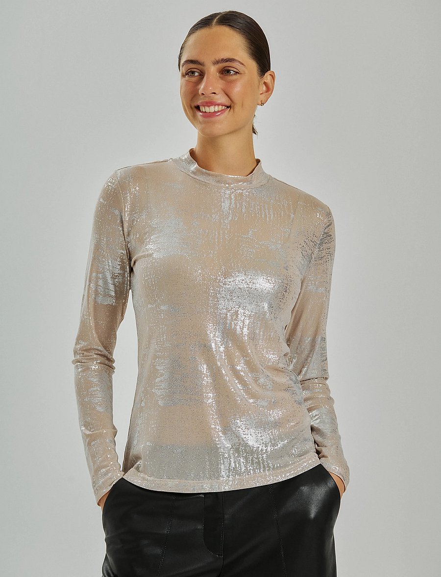 FREE/QUENT - FQISVA-TEE - rullekraver - moonbeam w. silver - 0