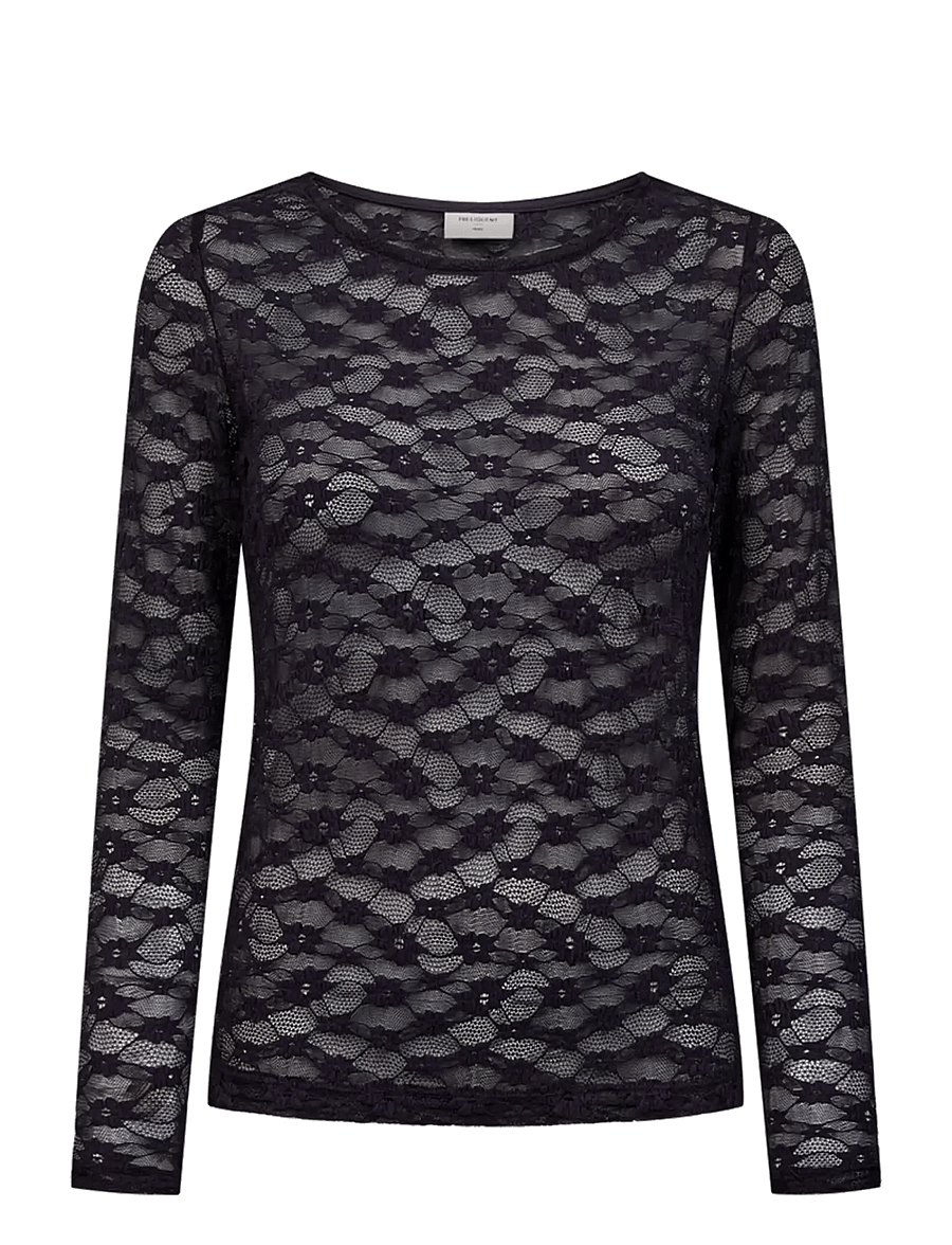 FREE/QUENT - FQIBENA-TEE - langärmlige tops - nightshade - 0