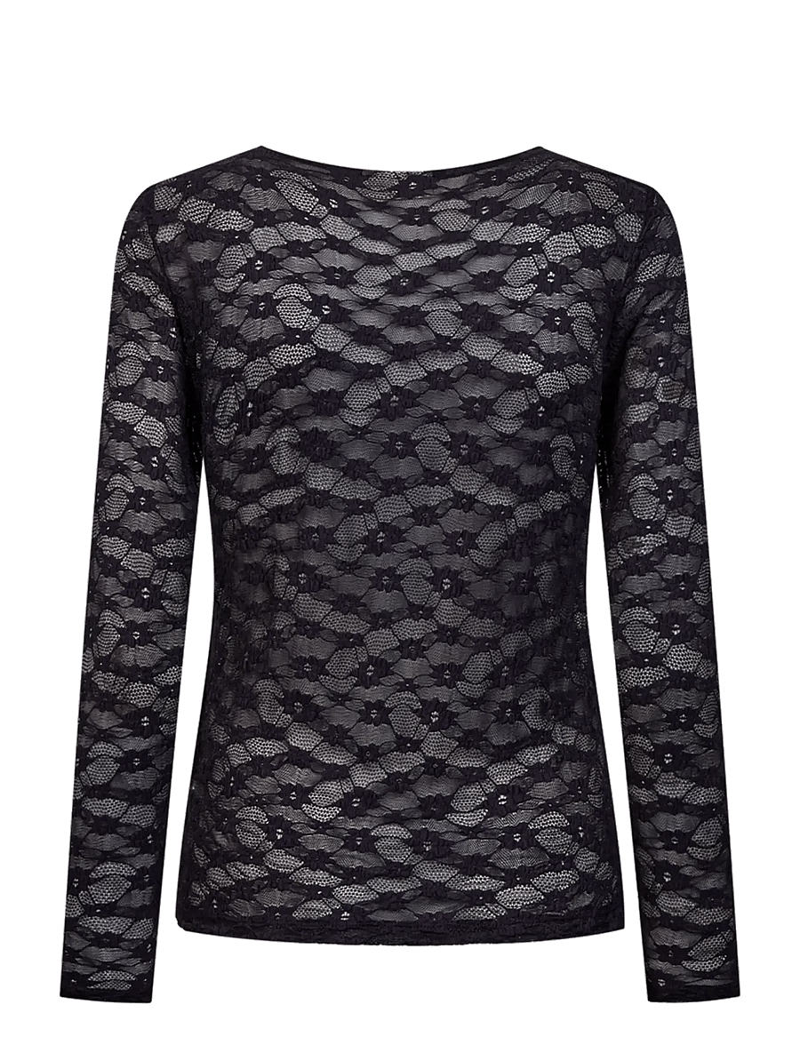 FREE/QUENT - FQIBENA-TEE - langärmlige tops - nightshade - 1