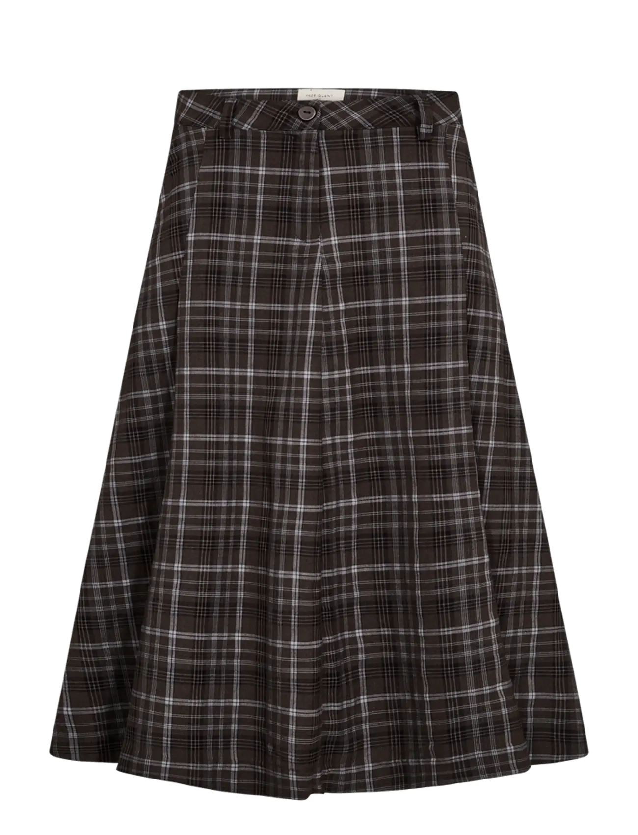 FREE/QUENT FQKRIS-SKIRT - Modetrender - MOLE W. CHAMBRAY BLUE / brown