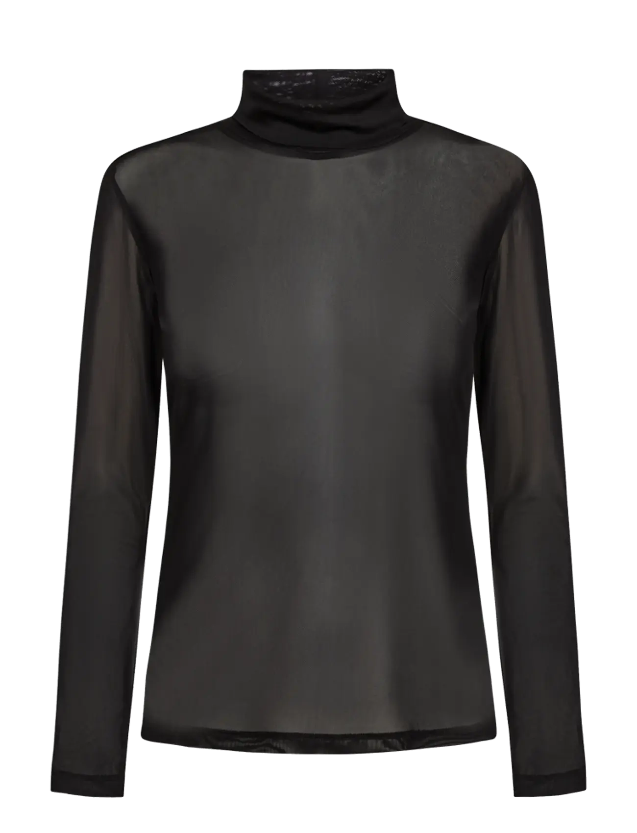 FREE/QUENT - FQMESHKA-TEE - turtlenecks - black - 1