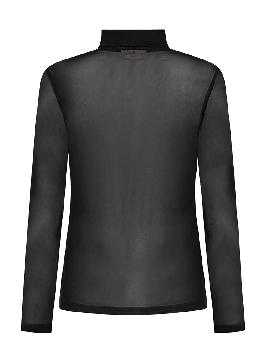 FREE/QUENT - FQMESHKA-TEE - turtlenecks - black - 2