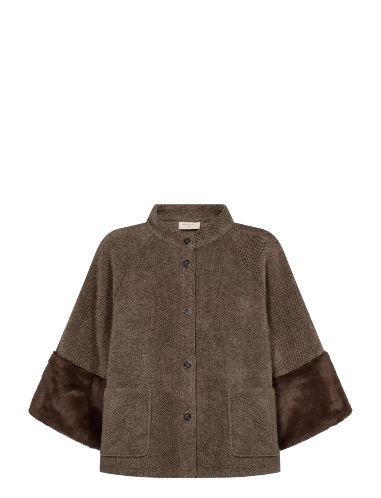 FREE/QUENT FQGABBY-JACKET - Kerged mantlid - MOREL / brown