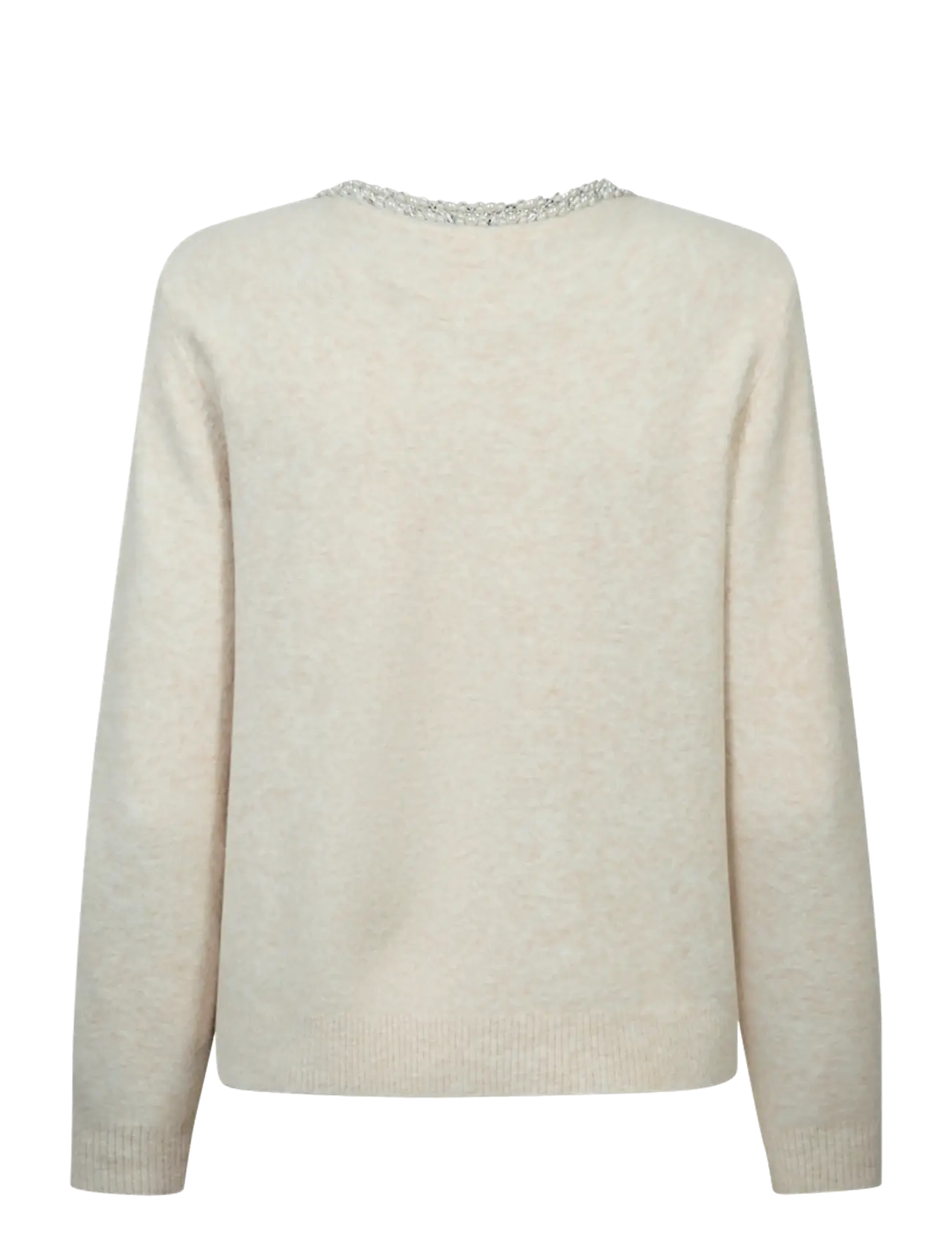 FREE/QUENT - FQGRSFLIRT-CARDIGAN - cardigans - moonbeam melange - 1