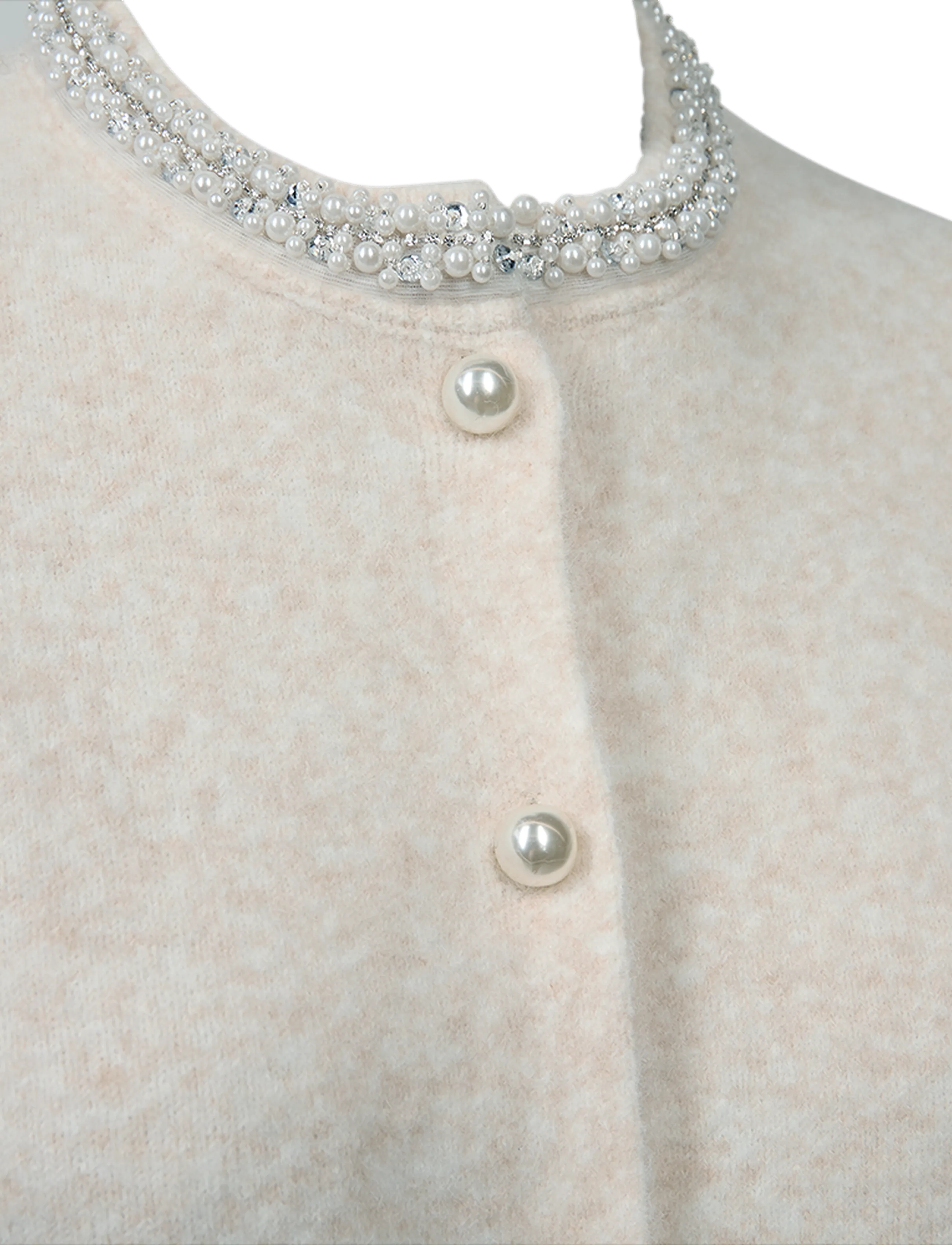 FREE/QUENT - FQGRSFLIRT-CARDIGAN - cardigans - moonbeam melange - 2