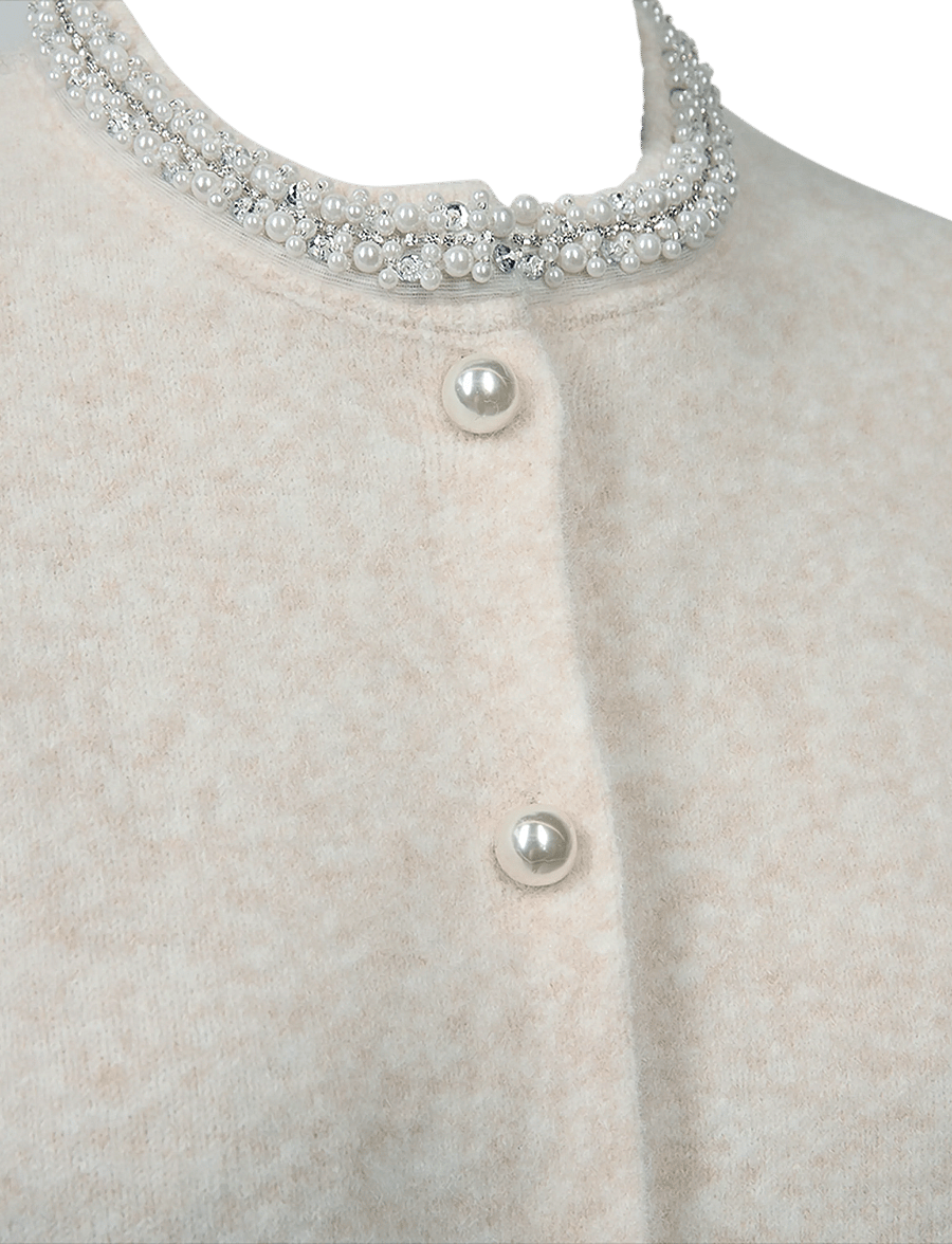 FREE/QUENT - FQGRSFLIRT-CARDIGAN - cardigans - moonbeam melange - 2