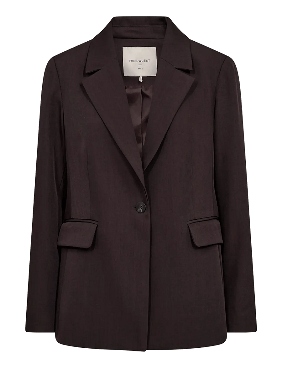 FREE/QUENT - FQSONDA-JACKET - single breasted blazers - mole - 0
