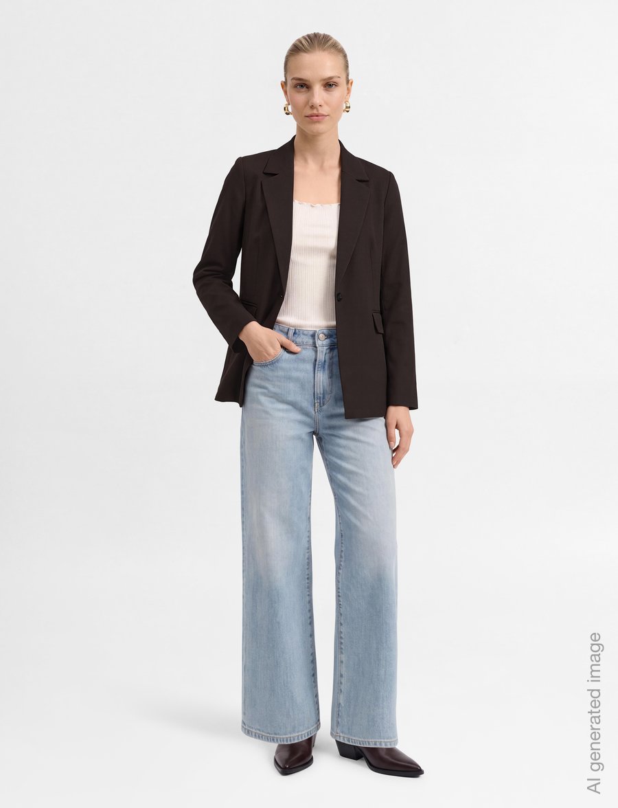 FREE/QUENT - FQSONDA-JACKET - Üherealised pintsakud - mole - 0