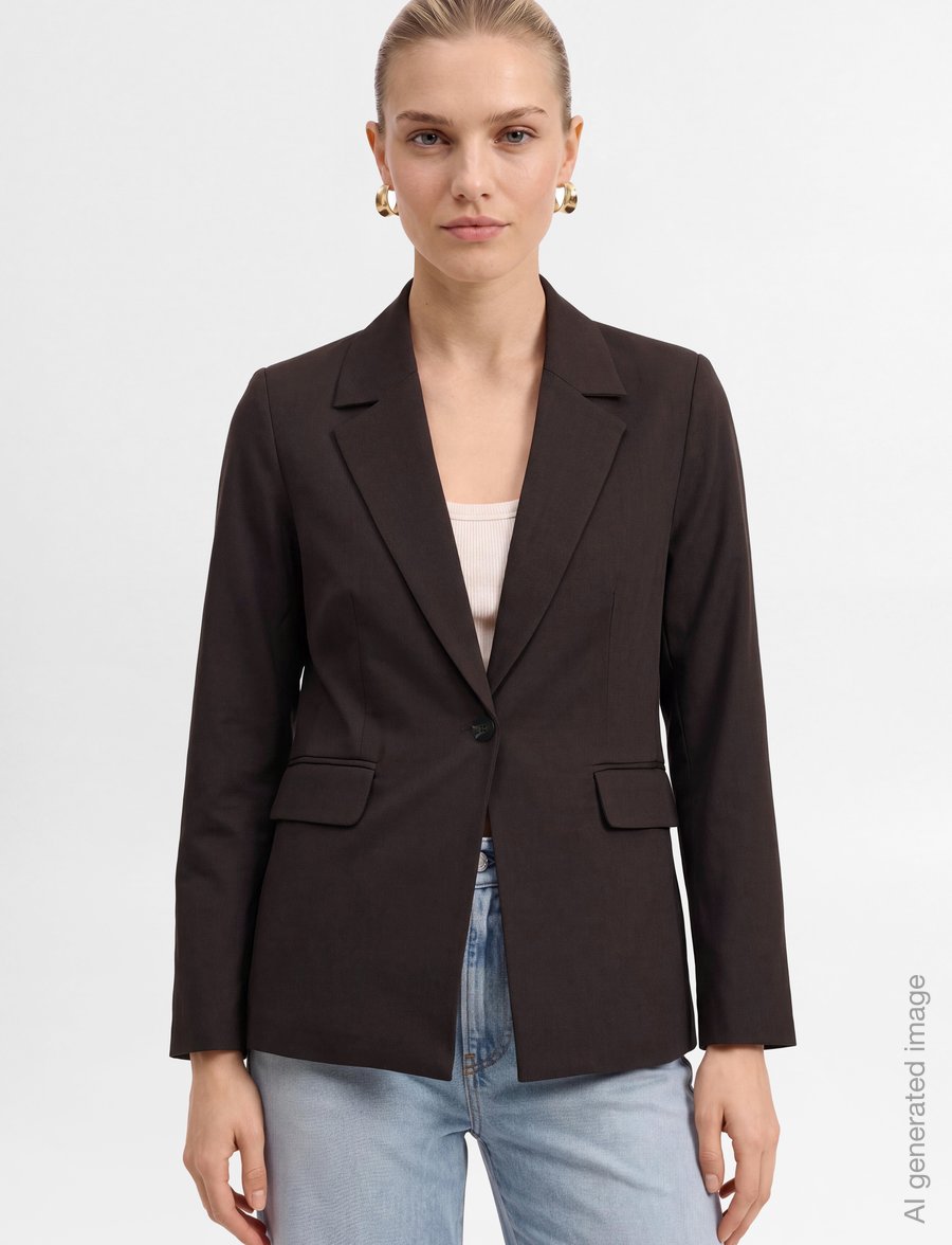 FREE/QUENT - FQSONDA-JACKET - Üherealised pintsakud - mole - 3