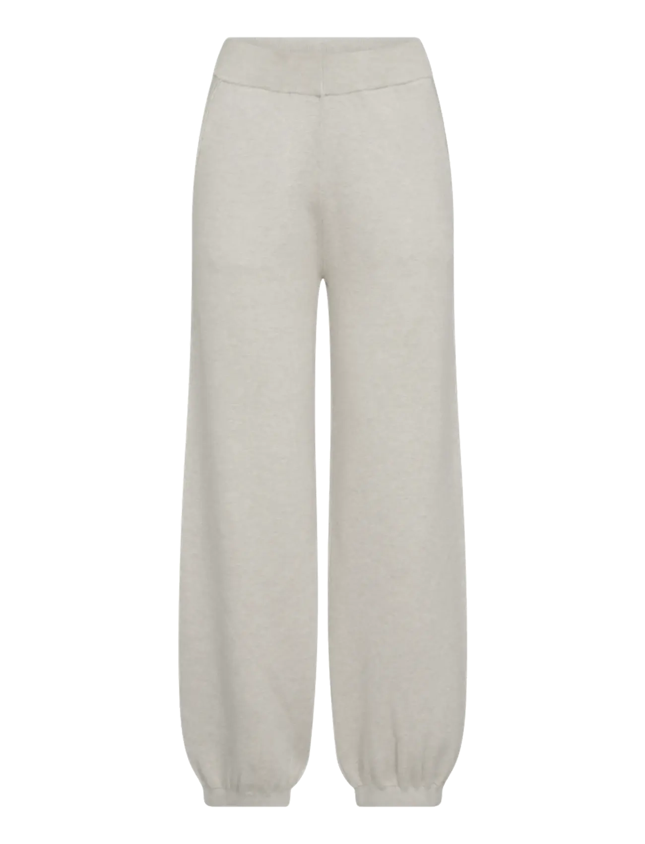 FREE/QUENT FQANI-PANTS - Tøj - MOONBEAM MELANGE / cream
