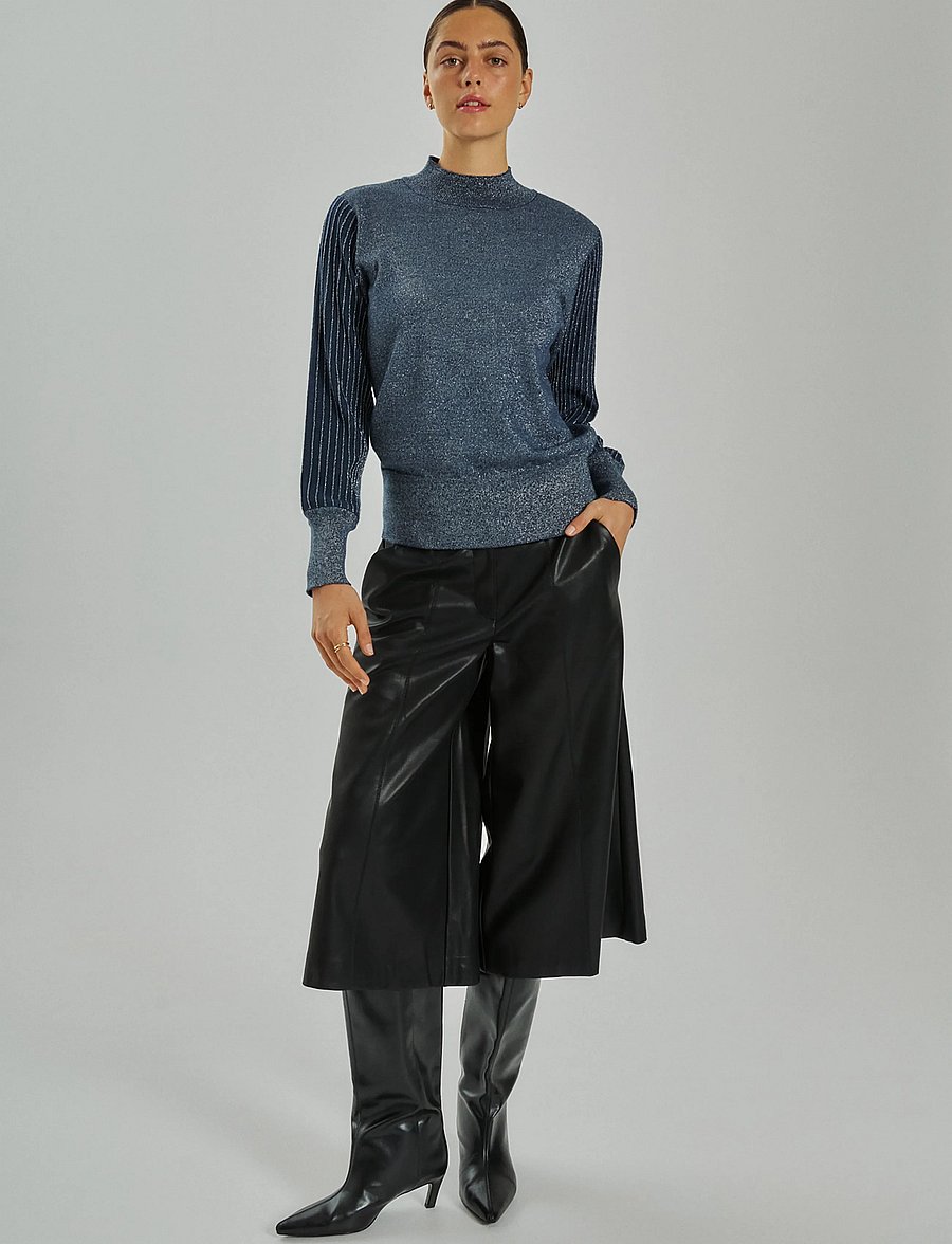 FREE/QUENT - FQVEGGY-PANTS - ledershorts - black - 4