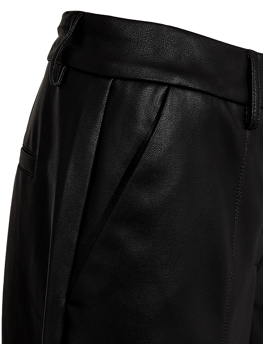 FREE/QUENT - FQVEGGY-PANTS - ledershorts - black - 5