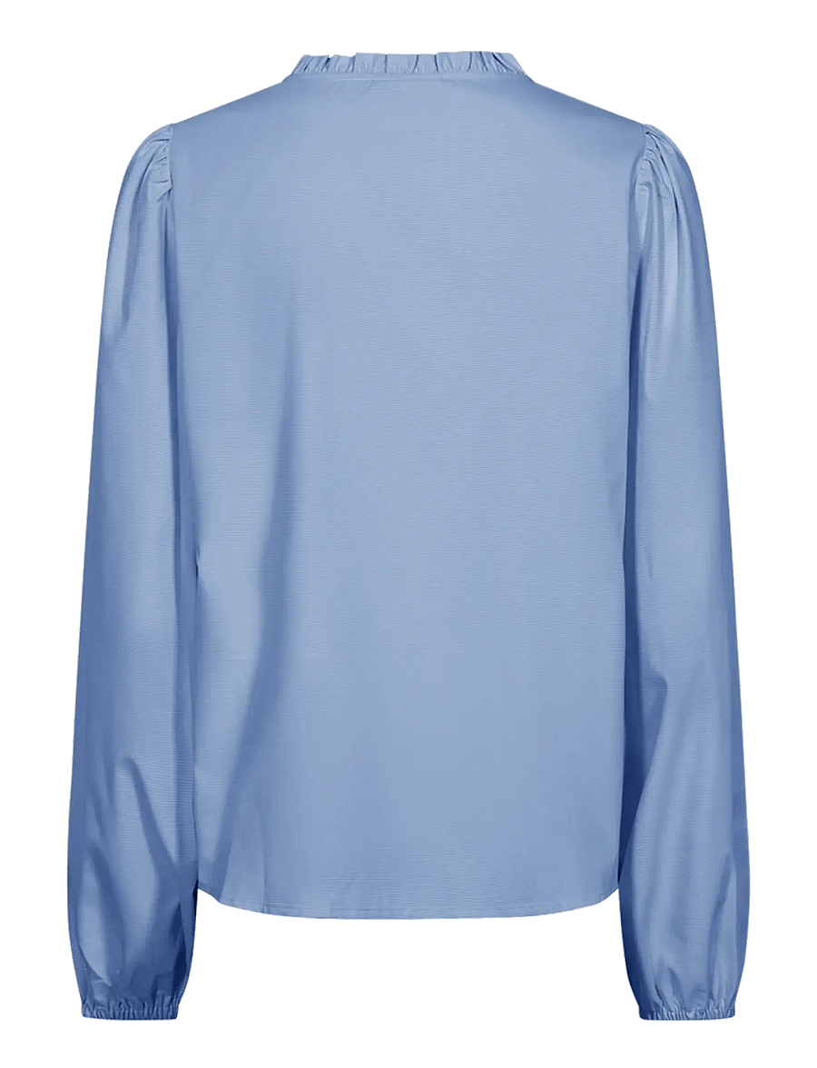 FREE/QUENT - FQFRIVA-BLOUSE - langærmede bluser - star off-white w chambray blue - 2