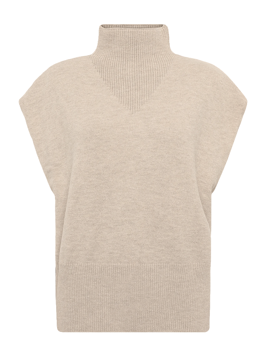 FREE/QUENT - FQESCAPSY-VEST - oyster grey melange - 0