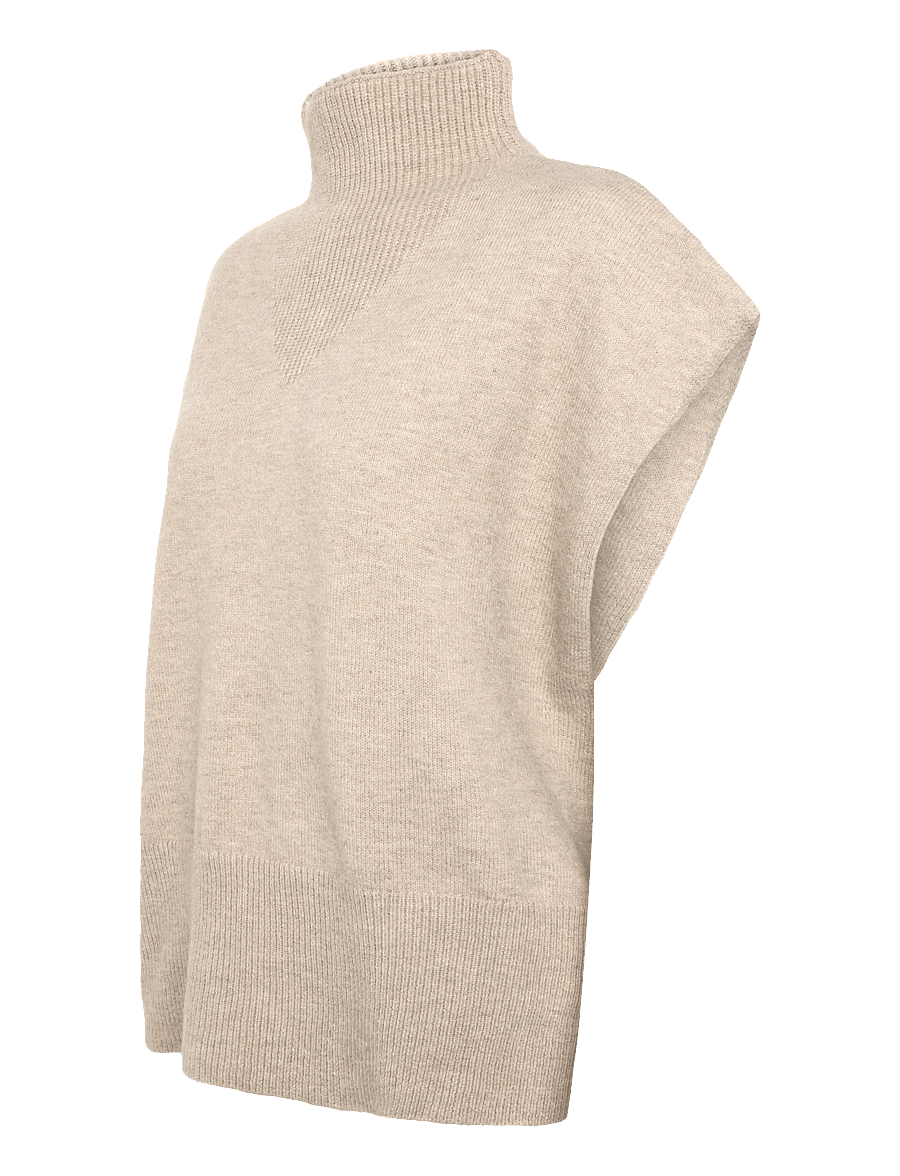 FREE/QUENT - FQESCAPSY-VEST - oyster grey melange - 2