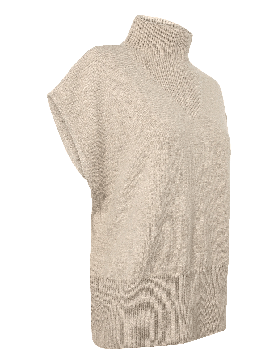 FREE/QUENT - FQESCAPSY-VEST - oyster grey melange - 3