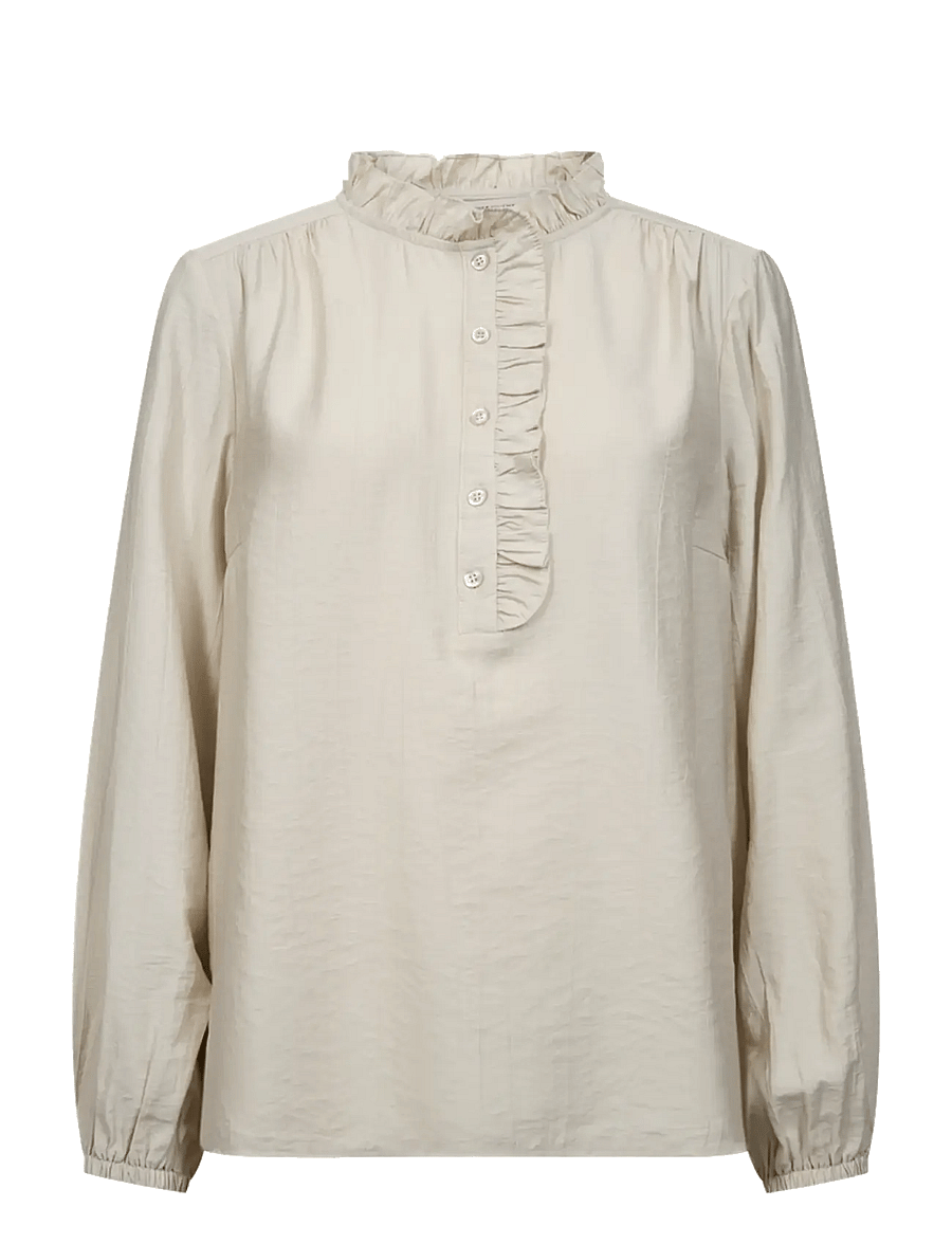 FREE/QUENT - FQMAGDA-BLOUSE - pikkade varrukatega pluusid - moonbeam - 0