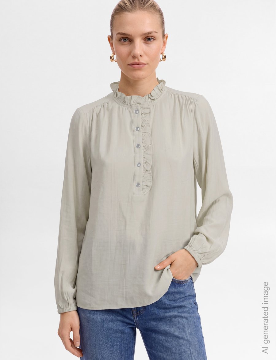 FREE/QUENT - FQMAGDA-BLOUSE - langærmede bluser - moonbeam - 3