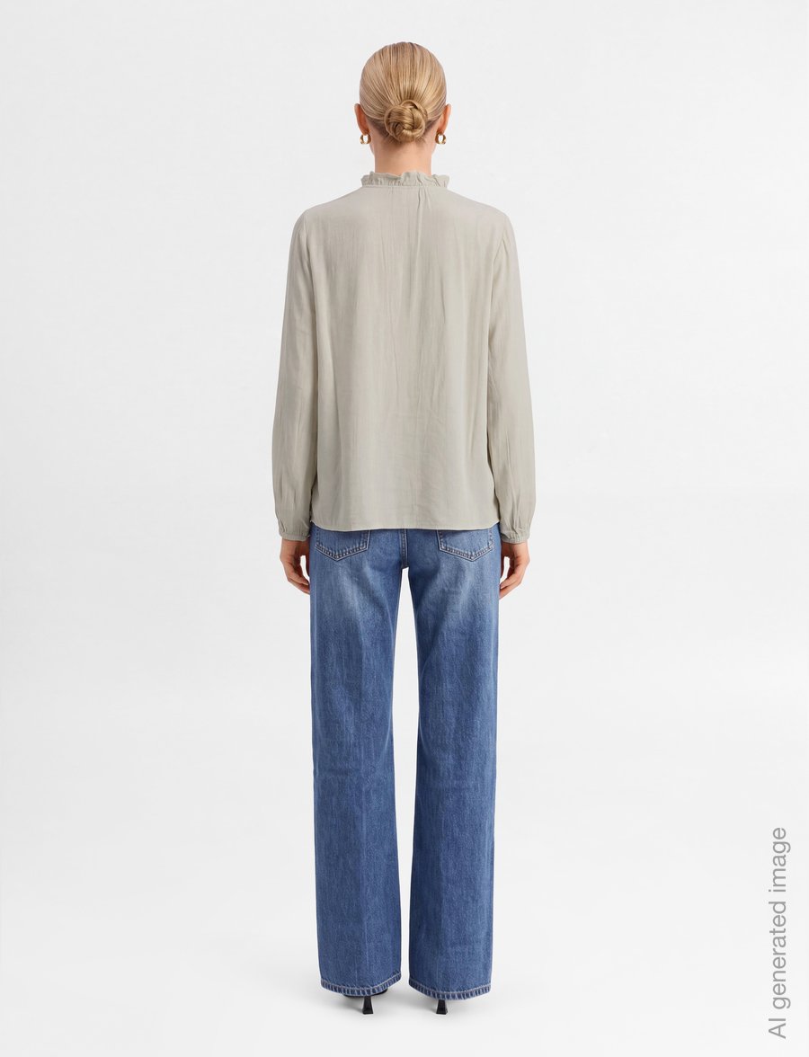 FREE/QUENT - FQMAGDA-BLOUSE - langærmede bluser - moonbeam - 4