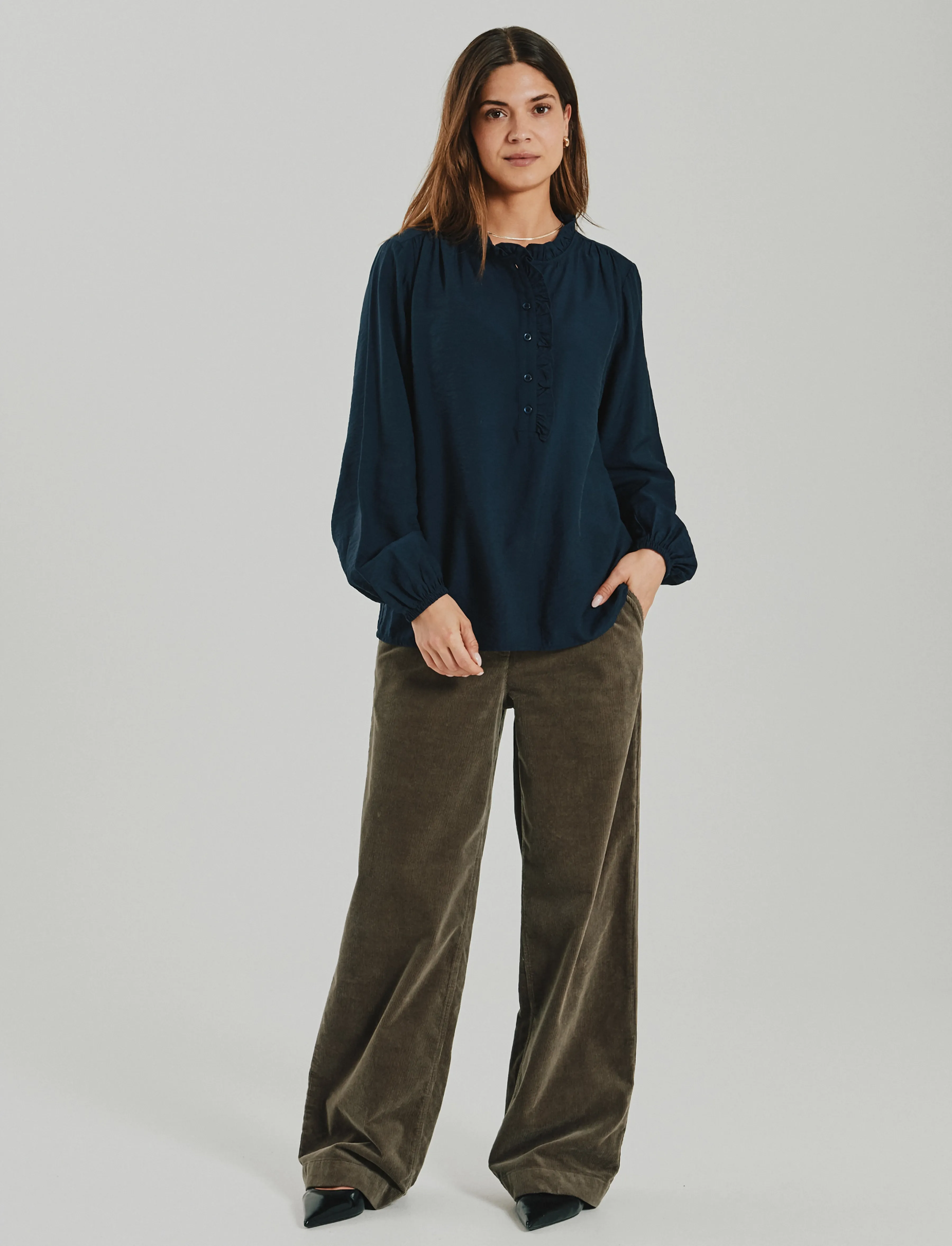 FREE/QUENT FQMAGDA-BLOUSE - Pluusid - NAVY BLAZER / navy
