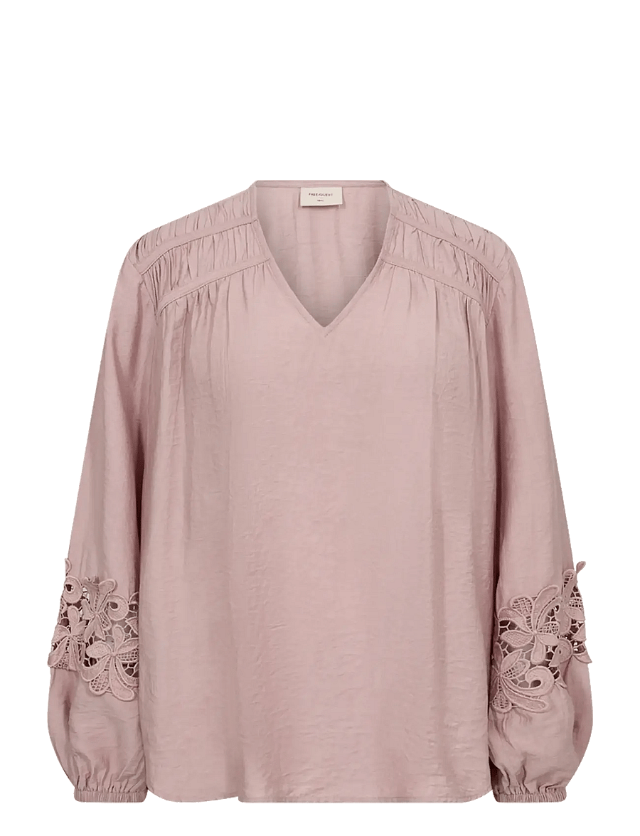 FREE/QUENT - FQMAGDA-BLOUSE - pikkade varrukatega pluusid - pale mauve - 0